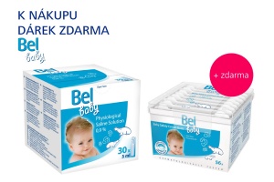 Bel baby Fyziologický roztok + dárek ZDARMA Bel baby Fyziologický roztok + dárek ZDARMA Bel baby vatové tyčinky