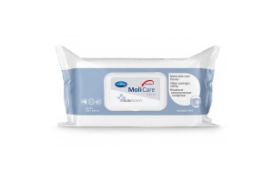 Šetrné čištění pokožky Vlhčené čistící ubrousky MoliCare Skin