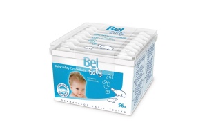 Dětské vatové tyčinky s aloe vera a provitaminem B5 Dětské vatové tyčinky Bel baby s aloe vera a provitaminem B5