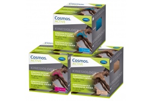 Tejpovací pásky COSMOS Active pro sport i volný čas Kineziologické tejpovací pásky COSMOS Active ve 3 barvách